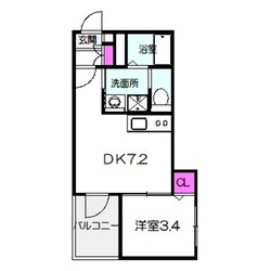 南大阪ミカーサの物件間取画像